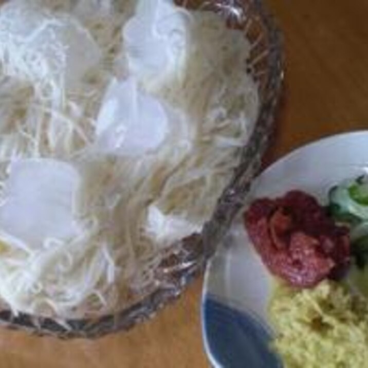 夏はやっぱりこれ! 「さっぱり冷やしそうめん」 ♪